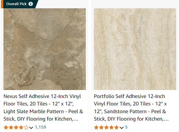 Achim Home Furnishings Peel and Stick Vinyl Tile